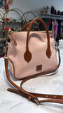 New Dooney & Bourke Blush Pink Crossbody Satchel, 11"x9"