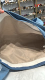 FashioNica Fest Denim Zip East West Tote Bag, 22"x8