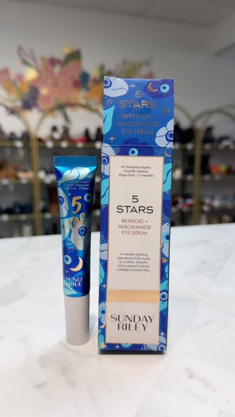 New Sunday Riley 5 Stars Retinol + Niacinamide Eye Serum, .5oz (retail $65)