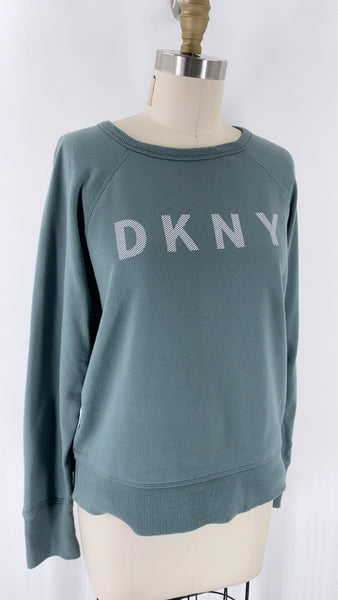 DKNY Green Sweatshirt, M