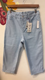 New Gloria Vanderbilt Blue Capri Jeans, 8