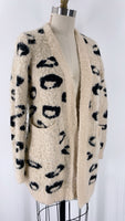 Amaryllis Animal Print Cardigan, XS