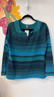 Eddie Bauer Green/Blue Sweater, L