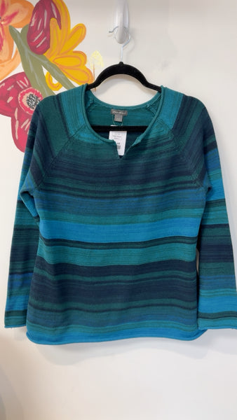 Eddie Bauer Green/Blue Sweater, L