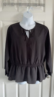 Alfani Black Top, 2X