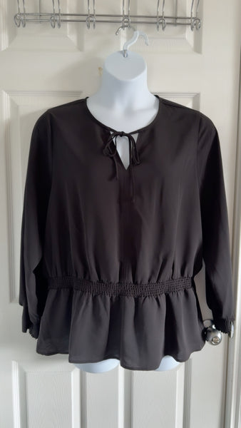 Alfani Black Top, 2X