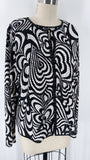Damee, Inc 2pc Black/White Cardigan + Top, XL