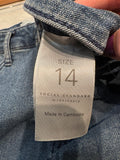Social Standard 27" Inseam High Rise Crop Straight Jeans, 14