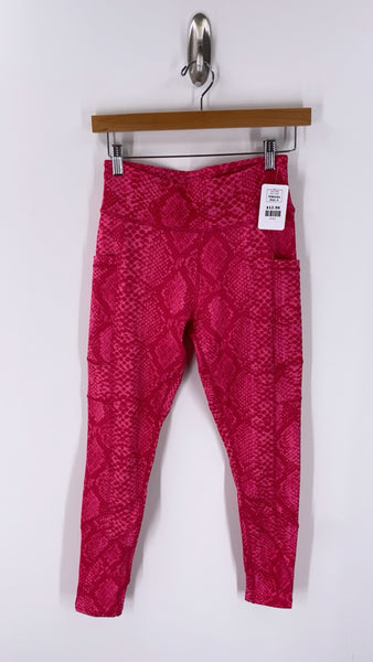 Fitkicks Pink Pocket Leggings, S