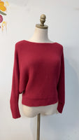 She + Sky Cropped Sweater, S