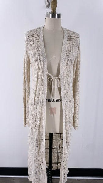 Lauren Conrad Open Stitch Cardigan, S