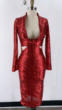 Asos Red Sequin Dress, 4