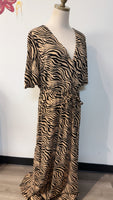 INC Animal Print Belted Dress, L