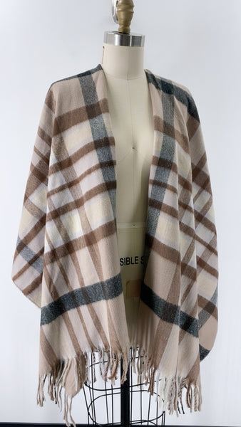 Plaid Cardigan, One Size