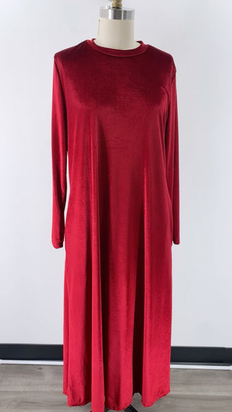 Red Pocket Dress, M