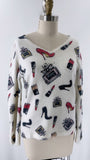 Tricotto White Sweater, M