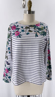 Joules Navy/White Stripe Top, 10