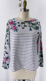Joules Navy/White Stripe Top, 10