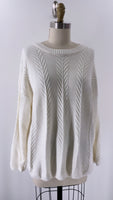 New Orvis Cream Chenille Sweater, XL