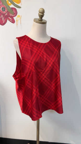 New J. Crew Red Top, 2X