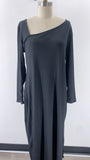 New A New Day Black Rib Knit Dress, XL