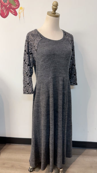 Torrid Black Super Soft Plush Dress, L