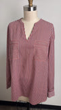 Cabi Red/White/Blue Top, L