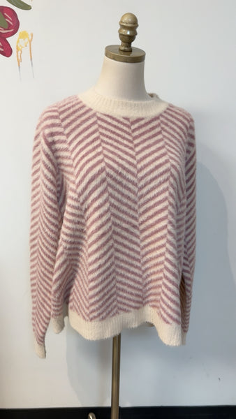 Arula Chevron Print Sweater, 1X