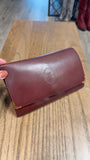 Cartier Burgundy Leather Wallet, 7.5"x4.5"