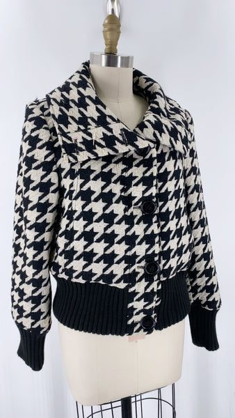 Dereon Black Houndstooth Jacket, L