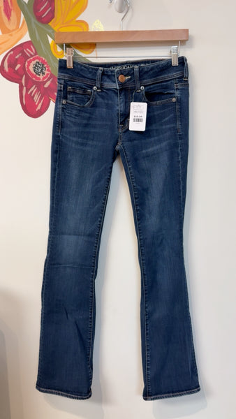 American Eagle Kick Boot Jeans, 2 Long