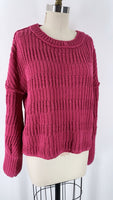 Altar'd State Pink Chenille Sweater, M