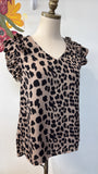 Bibi Animal Print Top, S