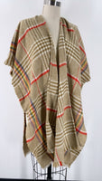 Do Everything in Love Plaid Cardigan, One Size
