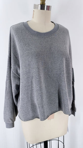 New Bloom & Pop Gray Star Print Sweatshirt, M