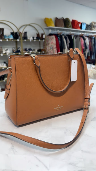Kate Spade Brown Crossbody Bag, 11"x8"