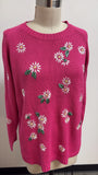 New The Quacker Factory Pink Sweater, M