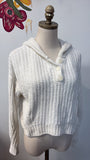 Aeropostale White Chenille Sweater, XS