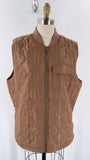 New Edgar + Ash Brown Vest, L