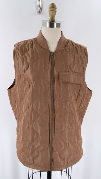 New Edgar + Ash Brown Vest, L