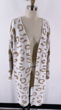 C+D+M Animal Print Cardigan, M
