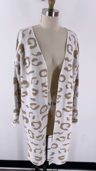 C+D+M Animal Print Cardigan, M