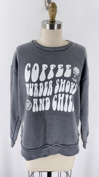 Simply Southern Gray Sweatshirt, M