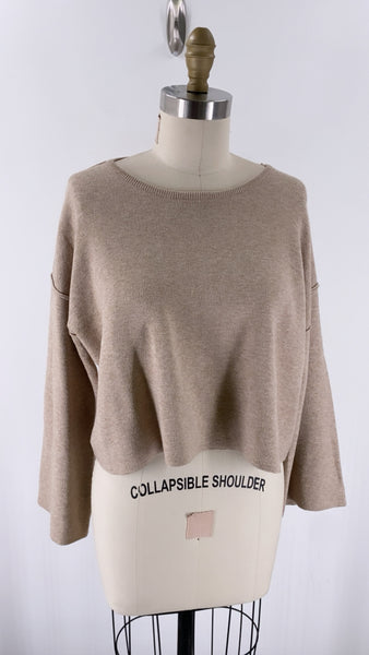 ee:some Brown Cropped Sweater, S