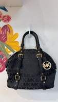 Michael Kors Black Handbag, 10"x13" (no crossbody strap)