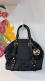 Michael Kors Black Handbag, 10"x13" (no crossbody strap)