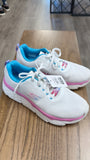 Skechers White Go Run Shoes, 9.5