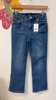 Chaps Mid Rise Crop Kick Jeans, 4