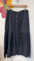 Asos Black Eyelet Skirt, 10