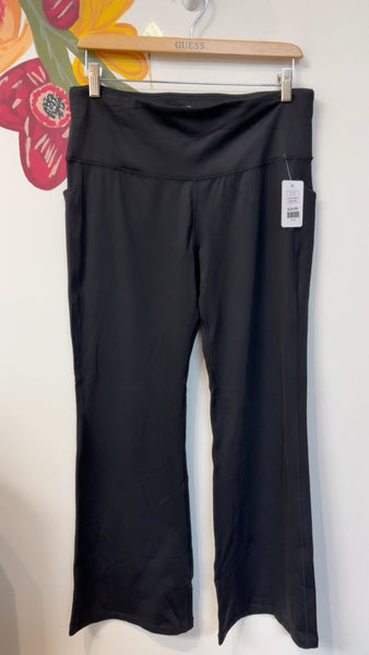 Love & Sports Black Flare Pocket Leggings, XL